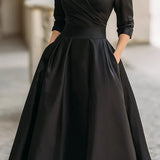 Margarida Lisboa™ - Vestido Midi Elegante com Estilo Vintage