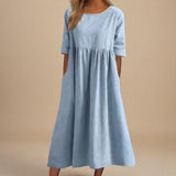 Margarida Lisboa™ - Vestido De Algodão Lisonjeiro