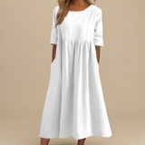 Margarida Lisboa™ - Vestido De Algodão Lisonjeiro