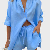 Margarida Lisboa™ – Conjunto Casual de Verão em Duas Peças