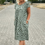 Margarida Lisboa™ - Vestido com gola redonda