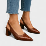 Vera – Sapatos de salto alto crocodilo