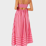 Camila - Vestido Listrado Fresco