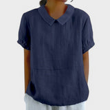 Manuela - Top em algodão e linho