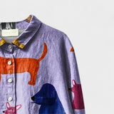 Elisabete - Camisa com padrões para senhora