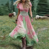 Margarida Lisboa™ - Vestido Floral Fluido