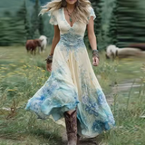 Margarida Lisboa™ - Vestido Floral Fluido