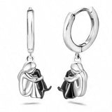 Margarida Lisboa™ - Amor Animal | Elegância e amizade canina – Brincos (fecho redondo)