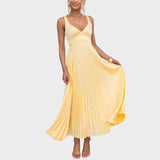 Camila - Vestido maxi amarelo