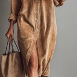 Margarida Lisboa™ - Vestido Midi Largo de Veludo