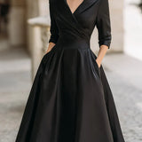 Margarida Lisboa™ - Vestido Midi Elegante com Estilo Vintage