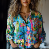 Mia - Blusa de Algodão Vintage