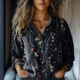 Mia - Blusa de Algodão Vintage