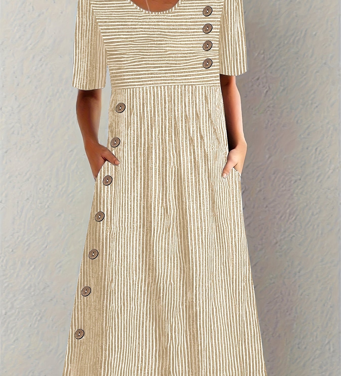 Margarida Lisboa™ - Vestido de verão às riscas