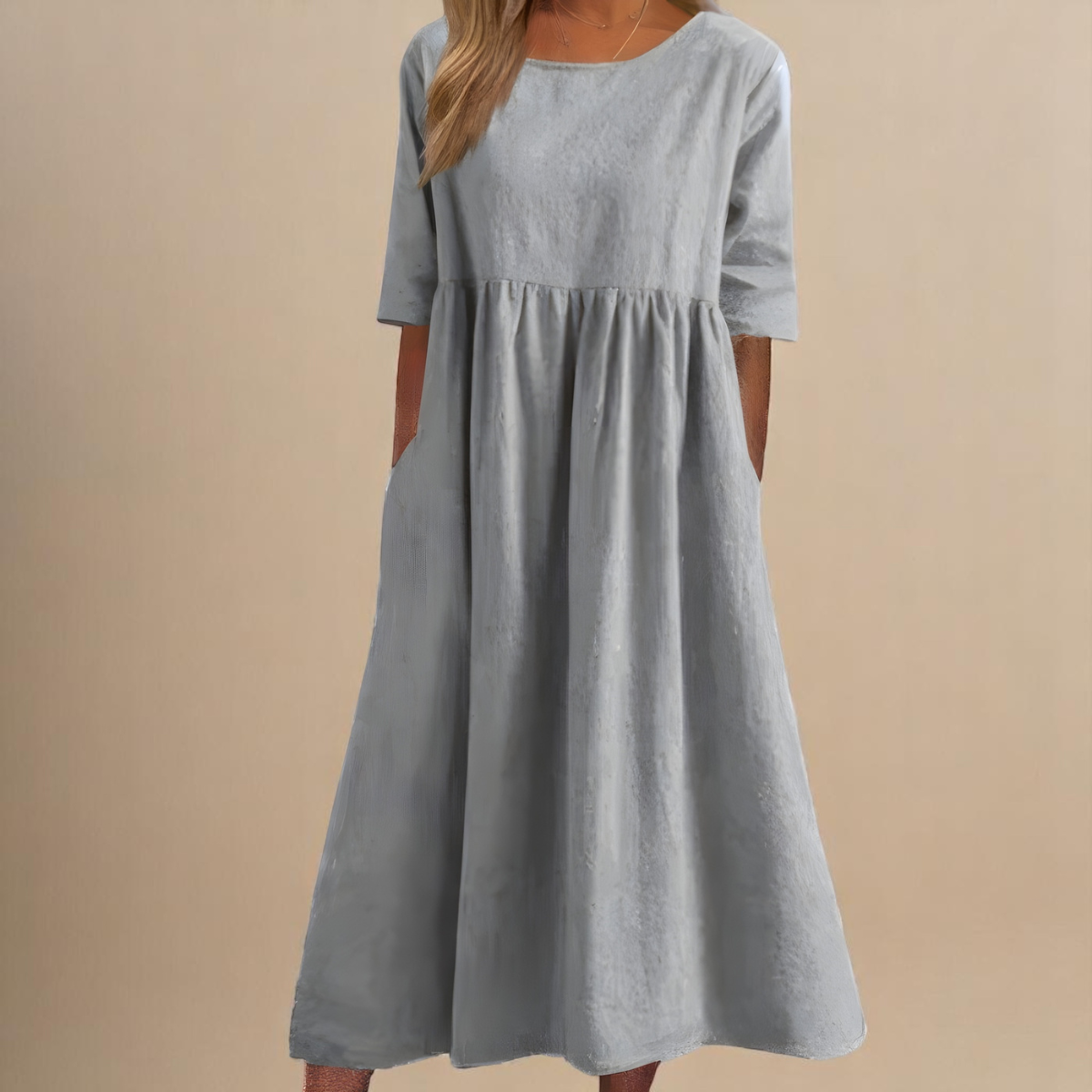 Margarida Lisboa™ - Vestido De Algodão Lisonjeiro