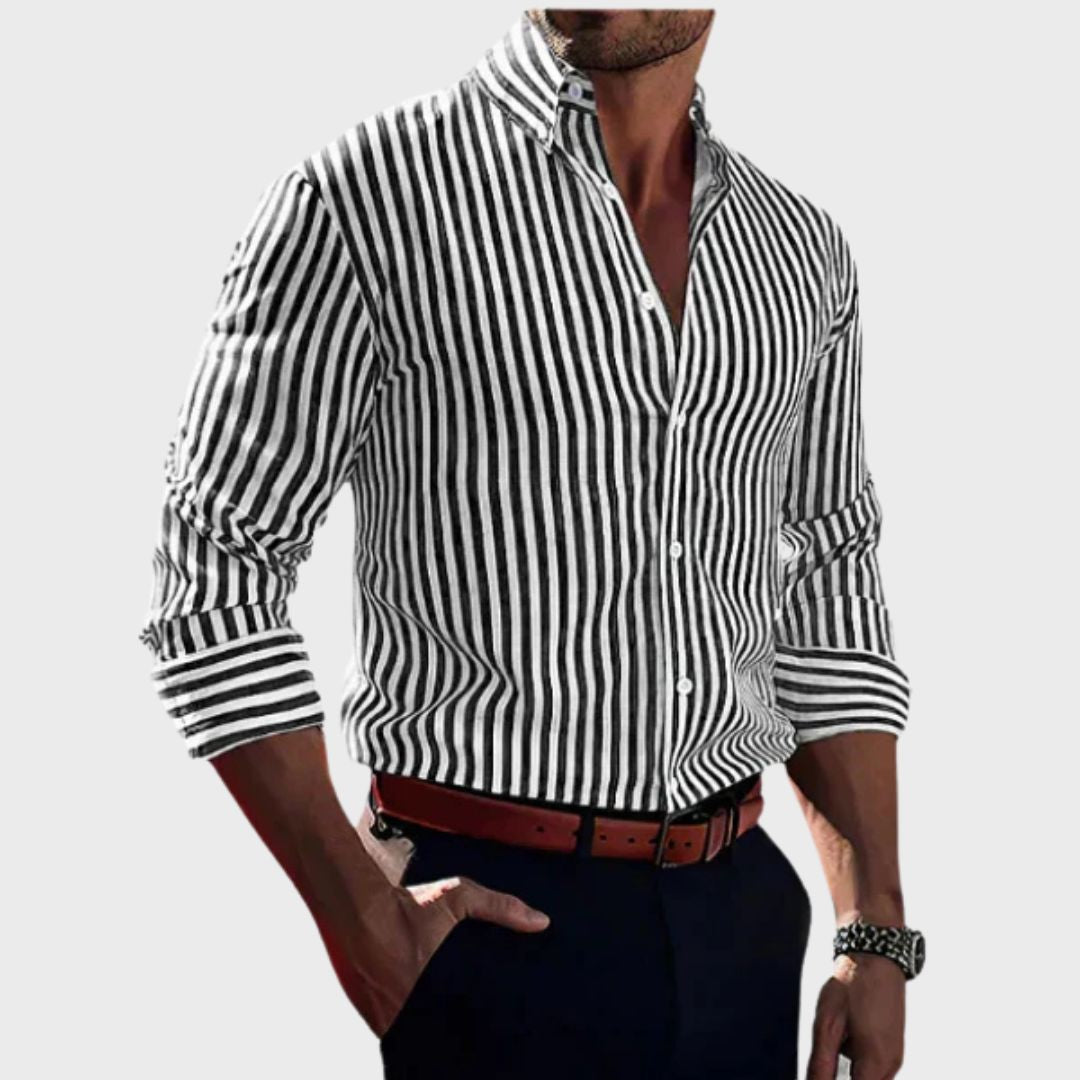 Margarida Lisboa™ –  Camisa Clássica às Riscas