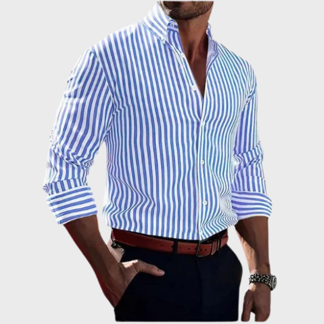Margarida Lisboa™ –  Camisa Clássica às Riscas