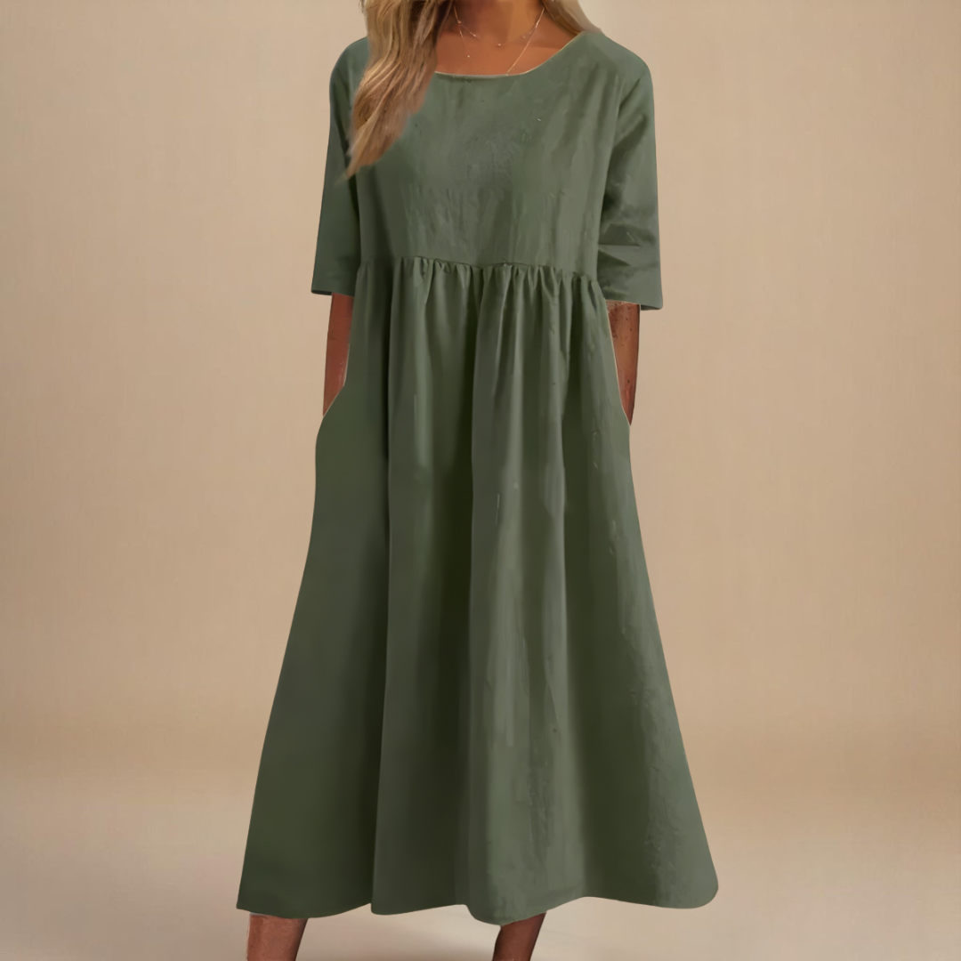 Margarida Lisboa™ - Vestido De Algodão Lisonjeiro
