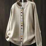 Margarida Lisboa™ - Casaco Casual com Botões Decorativos