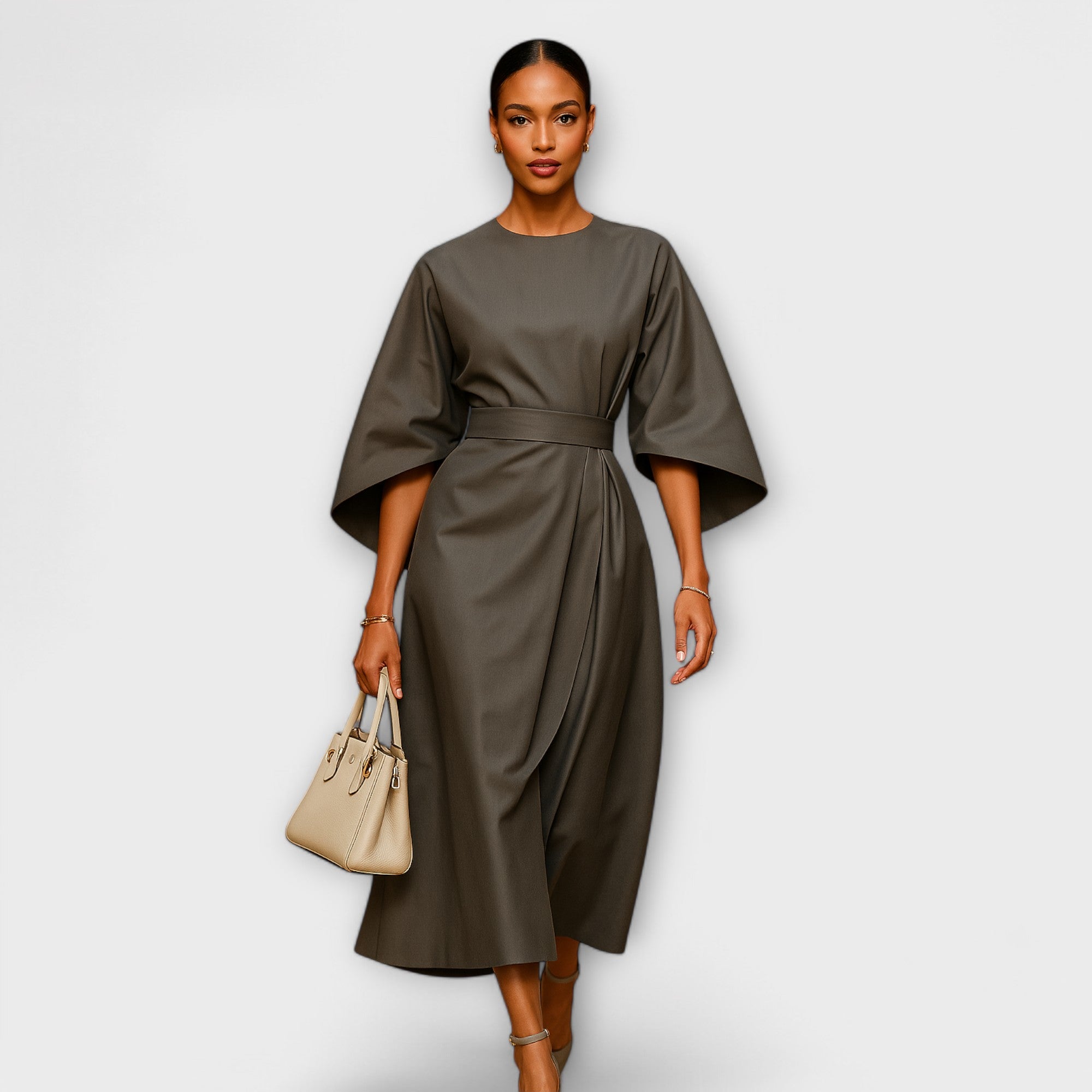 Margarida Lisboa™ - Vestido elegante com mangas