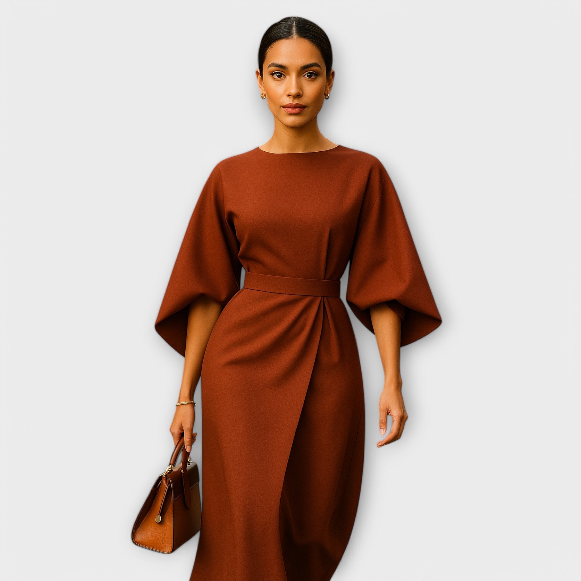 Margarida Lisboa™ - Vestido elegante com mangas