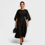 Margarida Lisboa™ - Vestido elegante com mangas