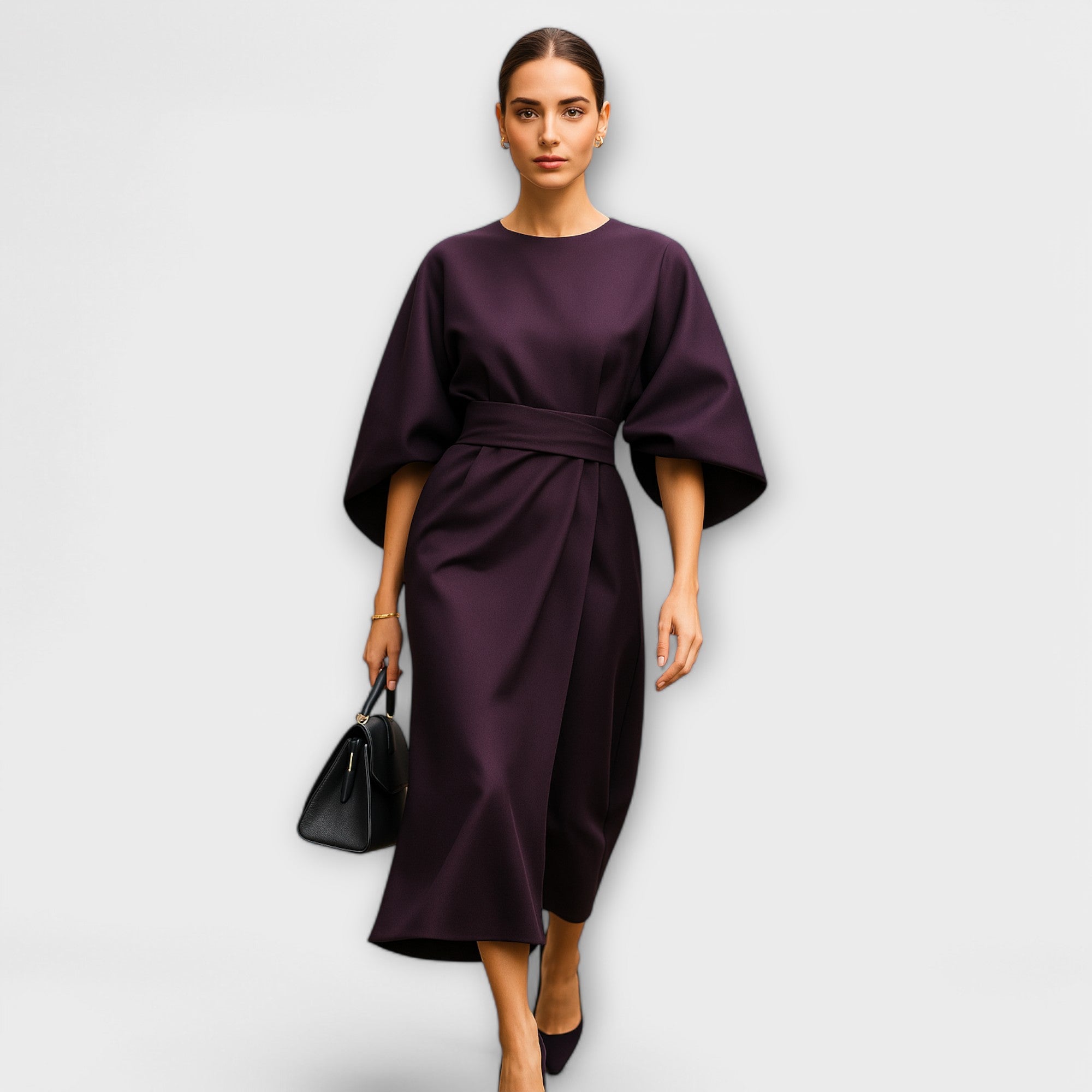 Margarida Lisboa™ - Vestido elegante com mangas