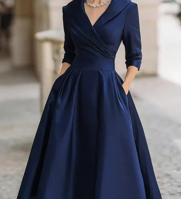 Margarida Lisboa™ - Vestido Midi Elegante com Estilo Vintage