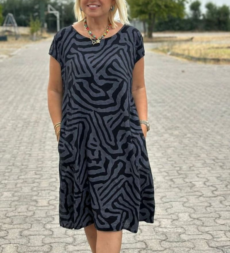 Margarida Lisboa™ - Vestido com gola redonda
