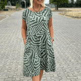 Margarida Lisboa™ - Vestido com gola redonda