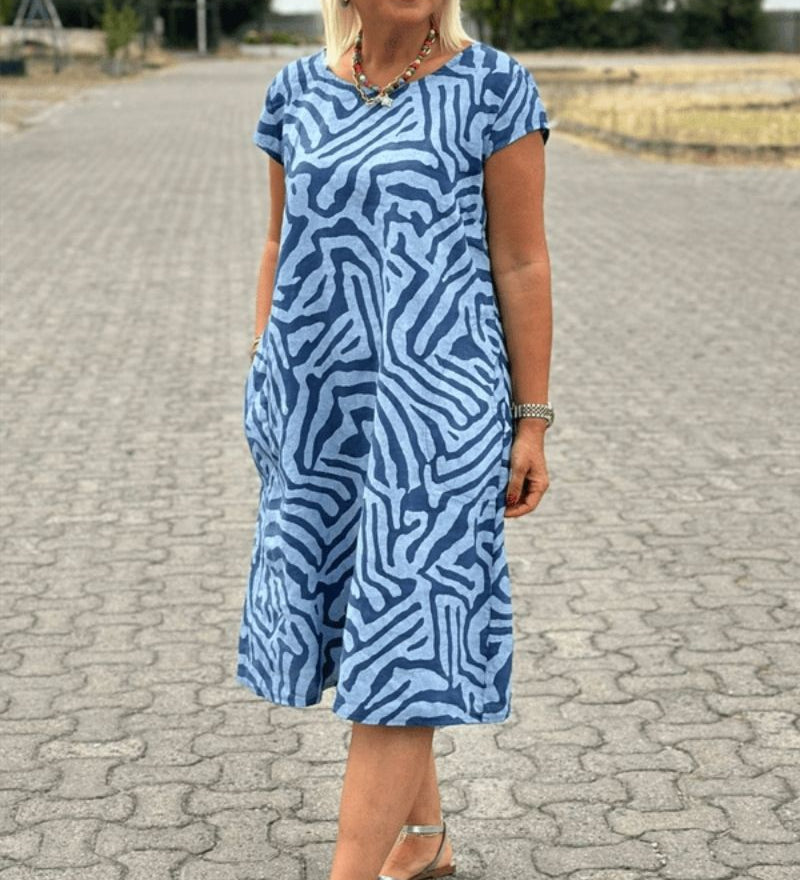 Margarida Lisboa™ - Vestido com gola redonda