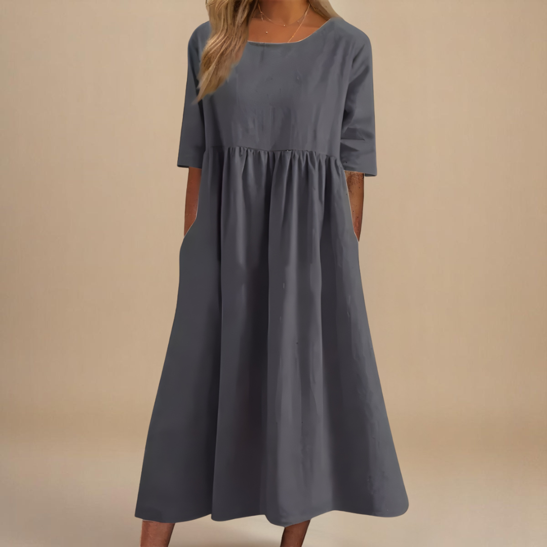 Margarida Lisboa™ - Vestido De Algodão Lisonjeiro