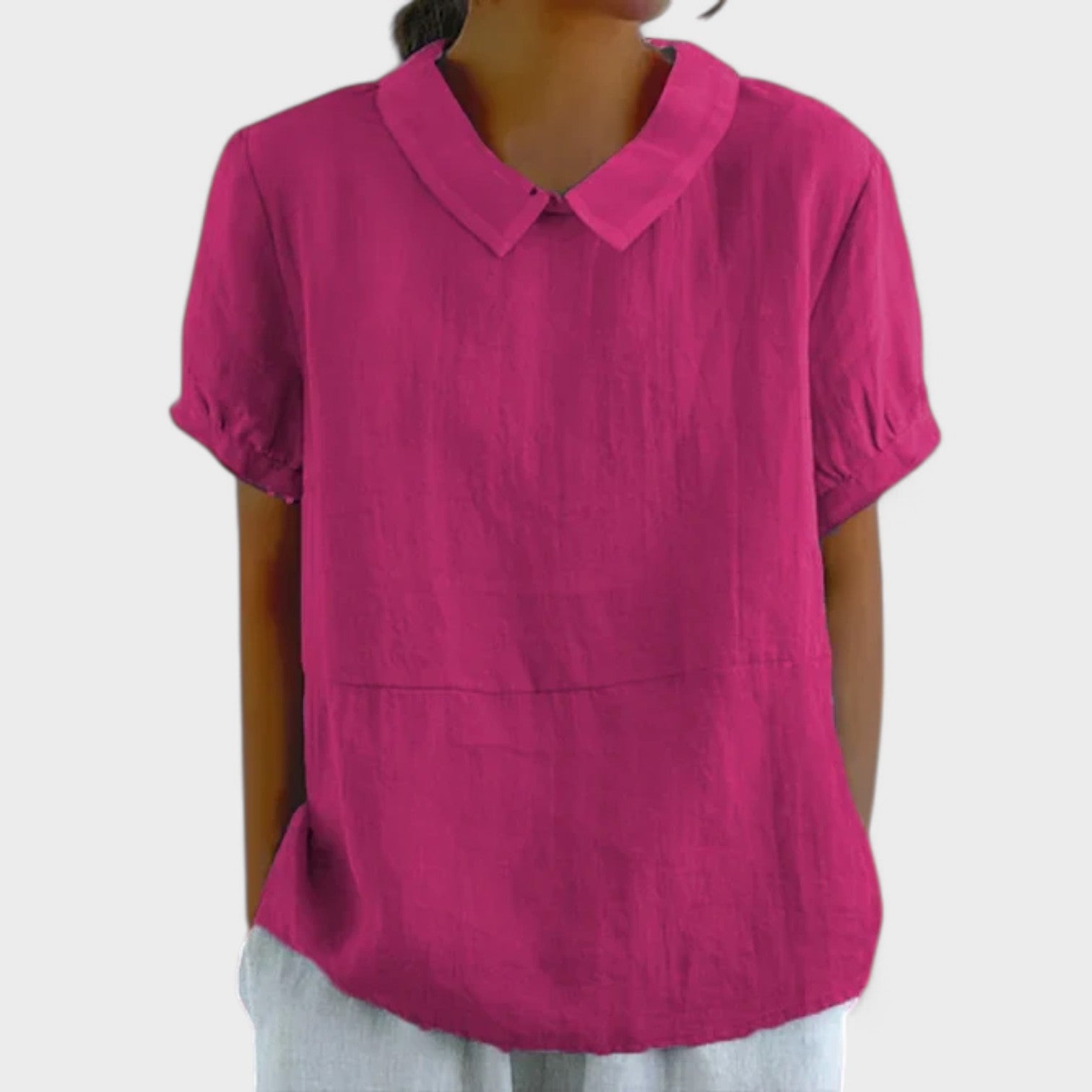 Manuela - Top em algodão e linho