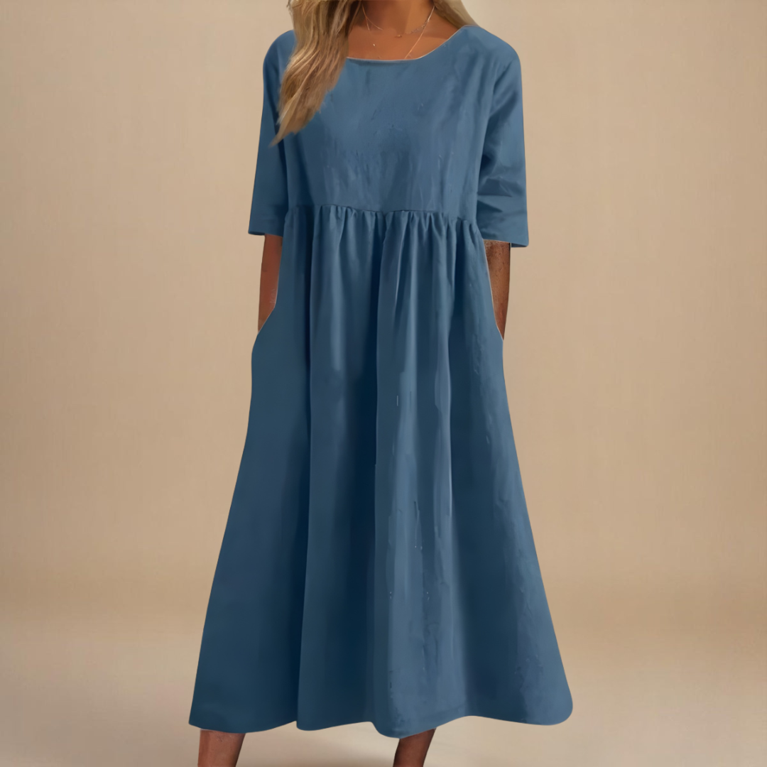 Margarida Lisboa™ - Vestido De Algodão Lisonjeiro