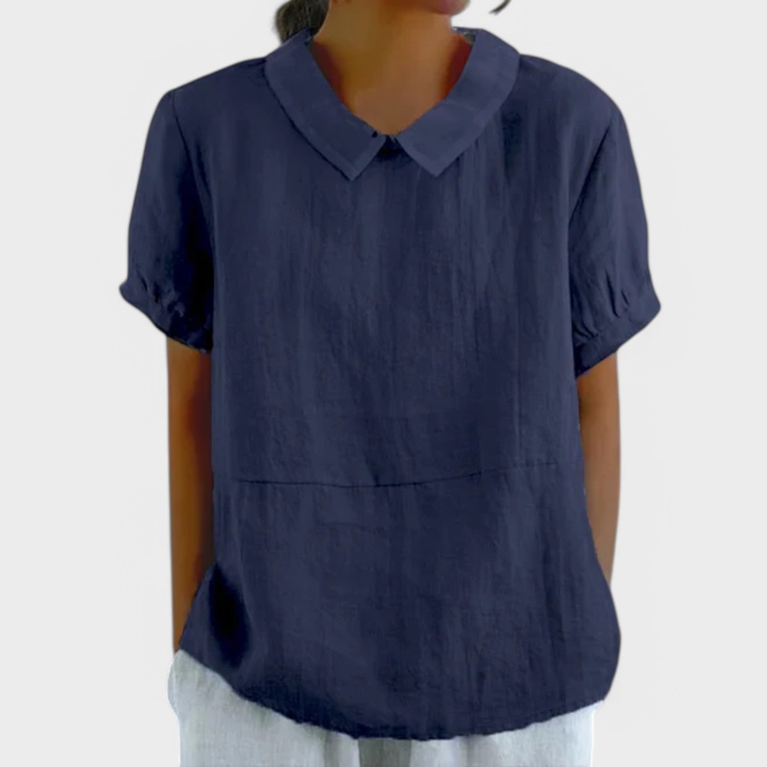 Manuela - Top em algodão e linho