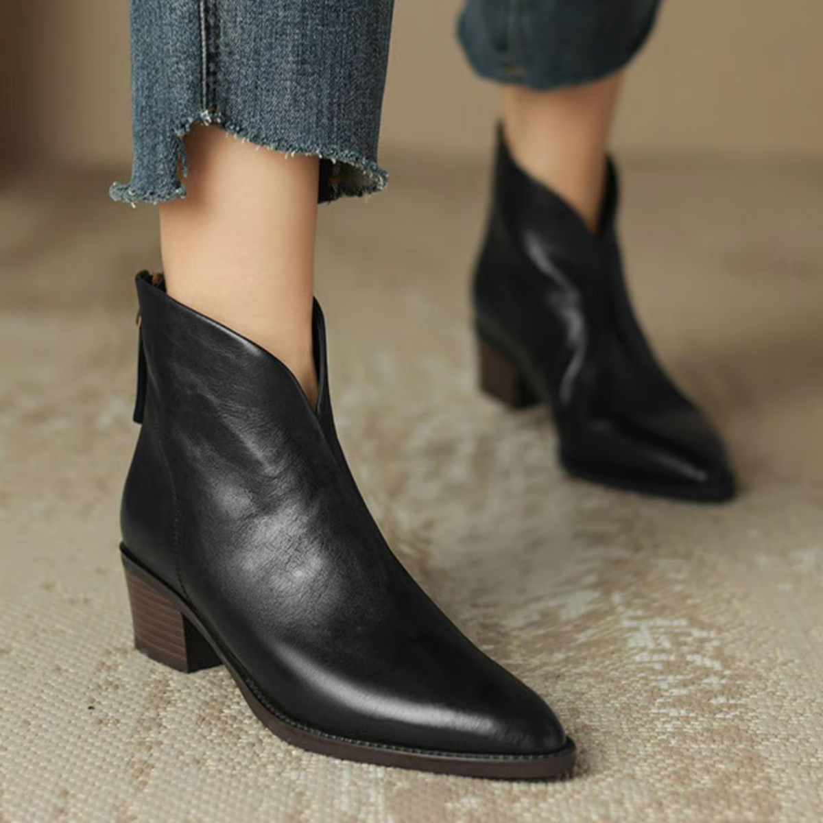 Margarida Lisboa™ - Botas de luxo com salto baixo