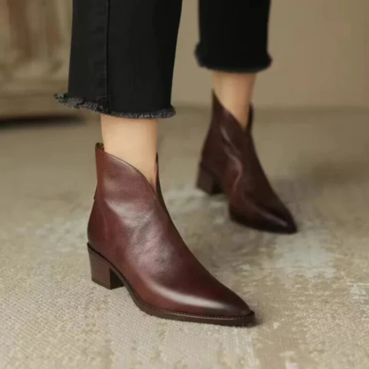 Margarida Lisboa™ - Botas de luxo com salto baixo