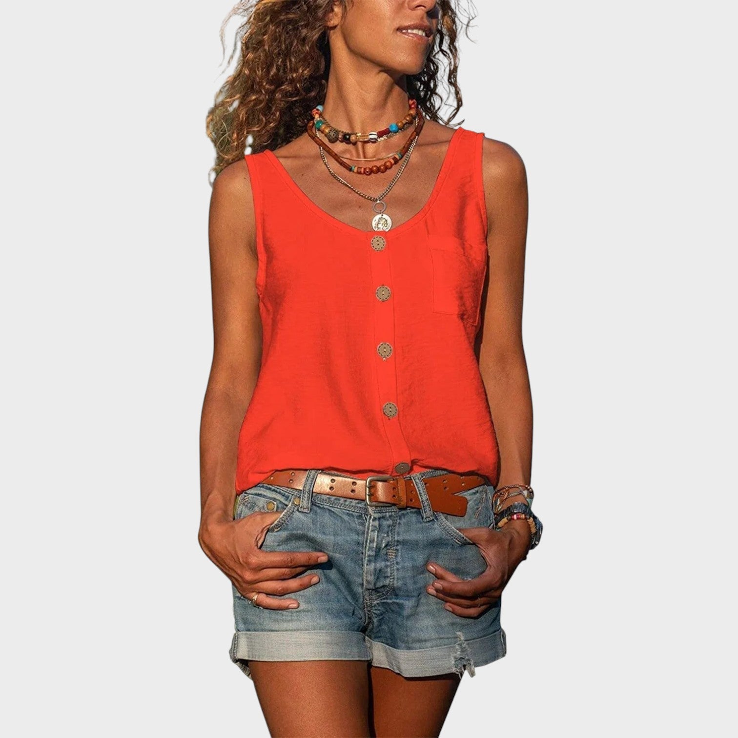 Alexandra - Blusa sem Mangas