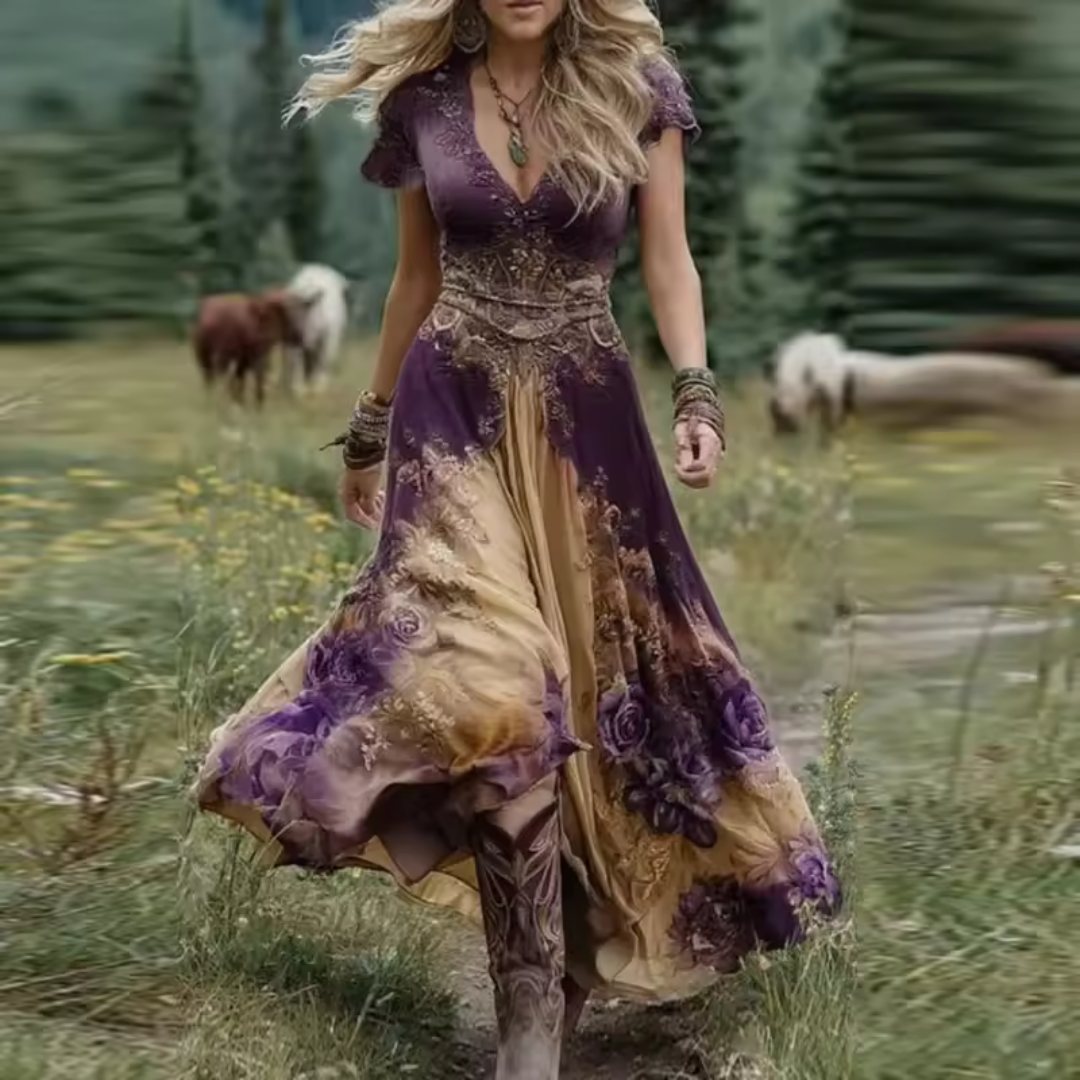 Margarida Lisboa™ - Vestido Floral Fluido