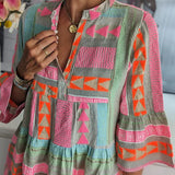 Juliane – Vestido boho com degraus e balão