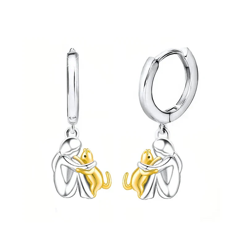 Margarida Lisboa™ - Amor Animal | Charme felino em cada detalhe – Brincos (fecho redondo)