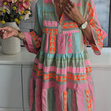 Juliane – Vestido boho com degraus e balão