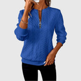 Margarida Lisboa™ - Camisola de Malha com Fecho de Correr Suave