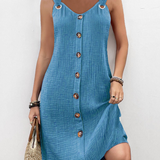 Margarida Lisboa™ - Vestido sem mangas com corte em A