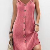 Margarida Lisboa™ - Vestido sem mangas com corte em A