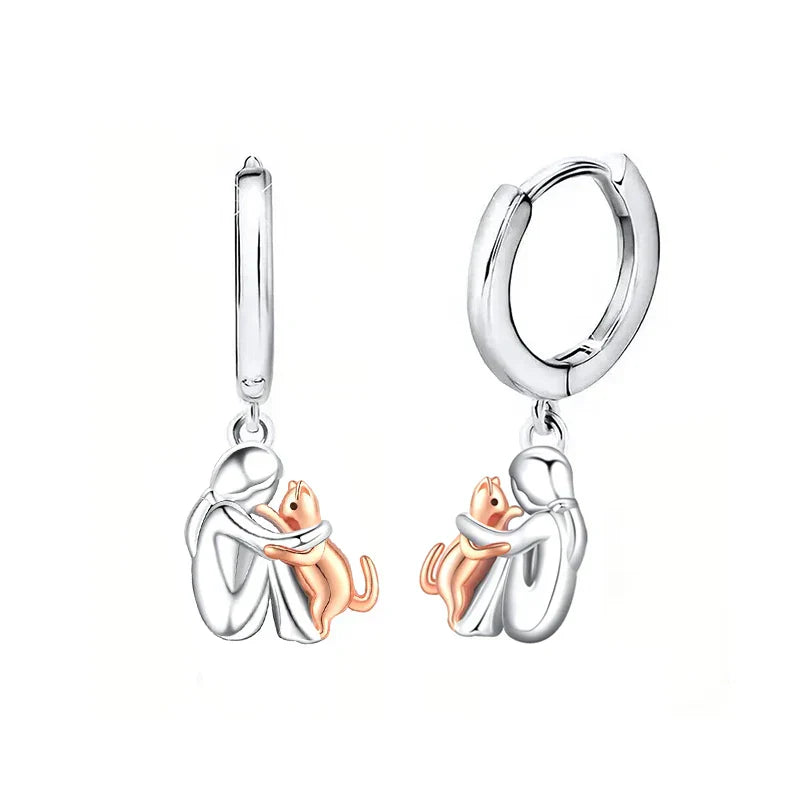 Margarida Lisboa™ - Amor Animal | Charme felino em cada detalhe – Brincos (fecho redondo)