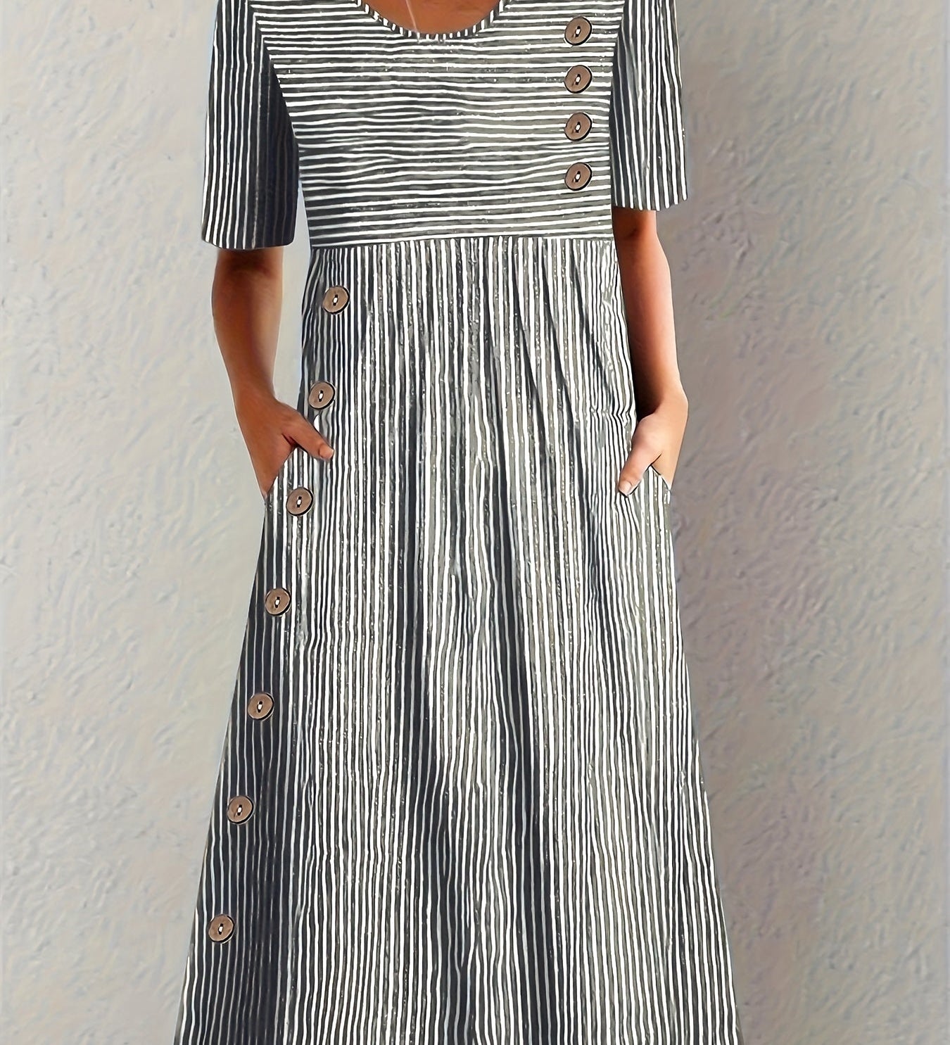 Margarida Lisboa™ - Vestido de verão às riscas