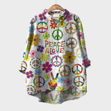 Flora - Camisa de linho de algodão