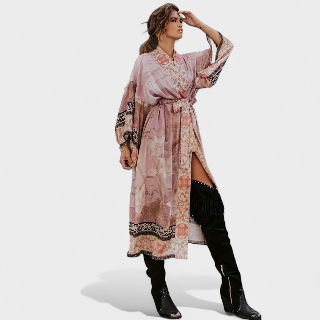 Petra - Kimono Longo Estilo Boho