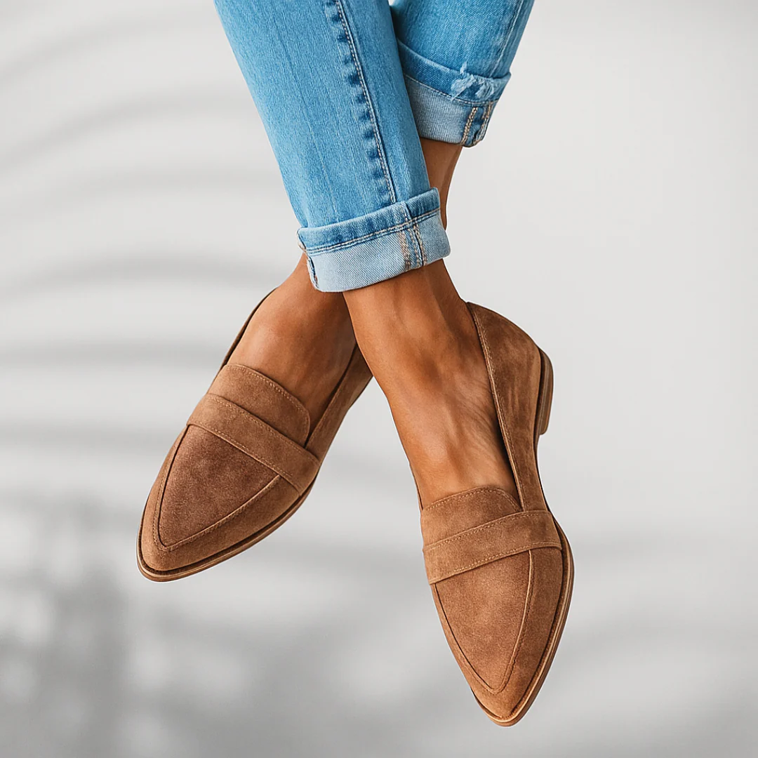 Margarida Lisboa™- Mocassins ortopédicos de couro⏐Edição Premium